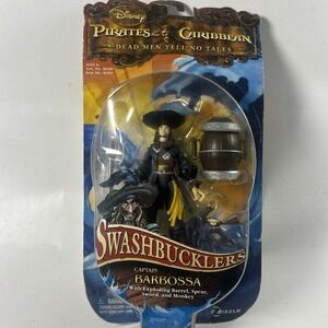 Pirates of the Caribbean Swashbucklers  Captain Barbossa  Figure New